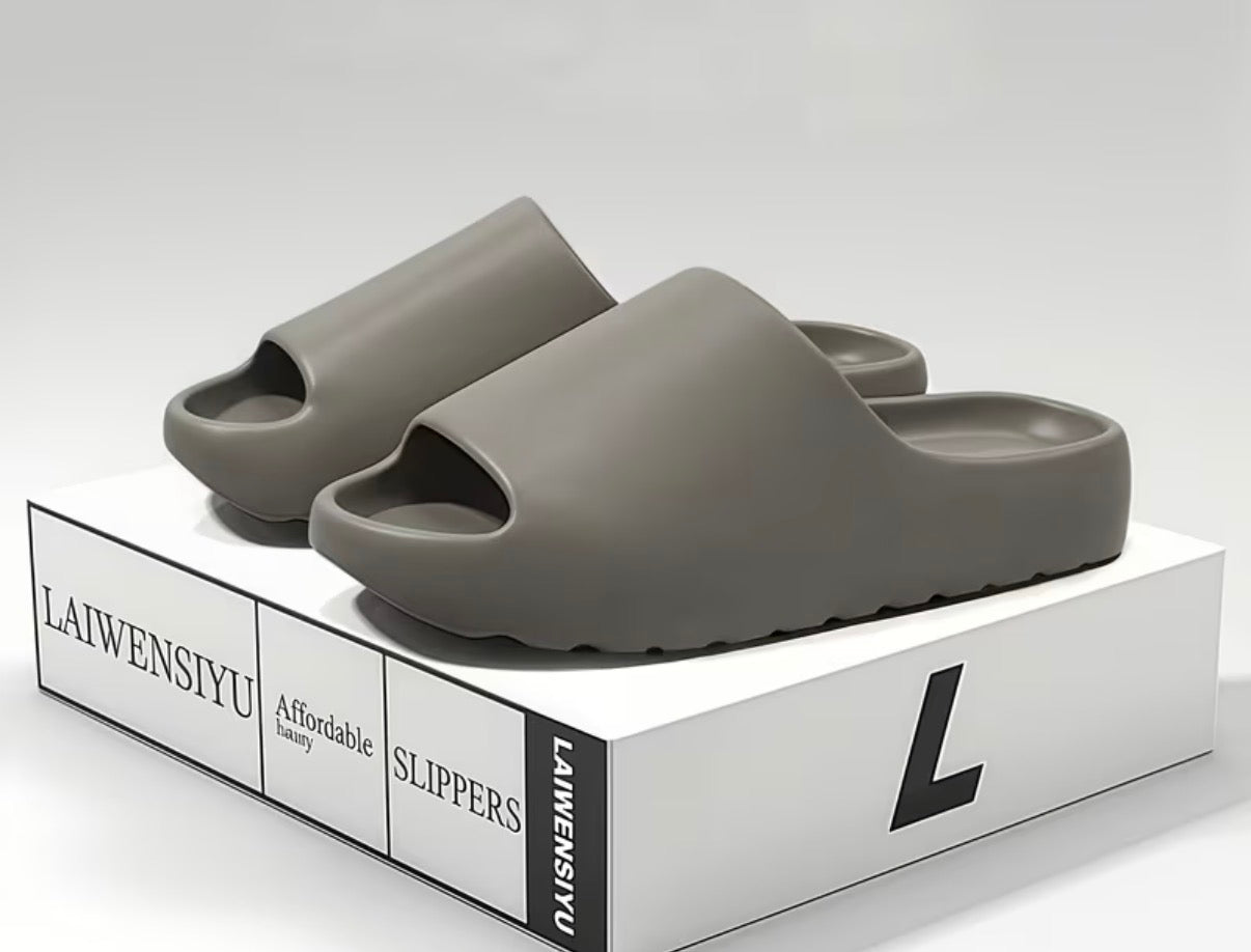 Unisex slip on slides